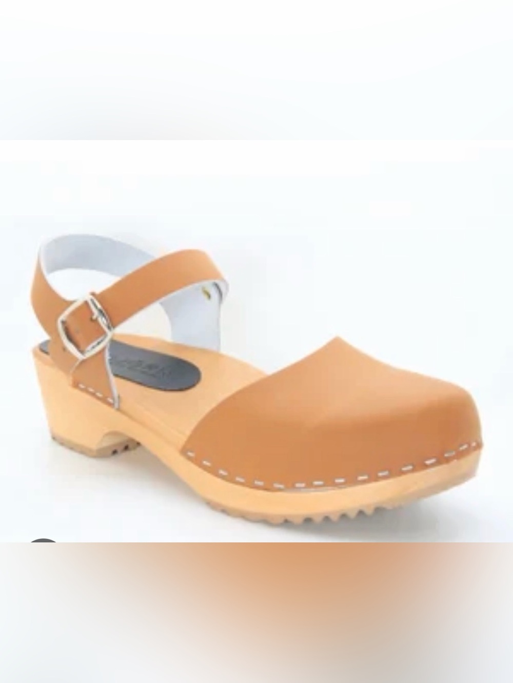 Lotta From Stockholm Tan Leather Clogs Size 37